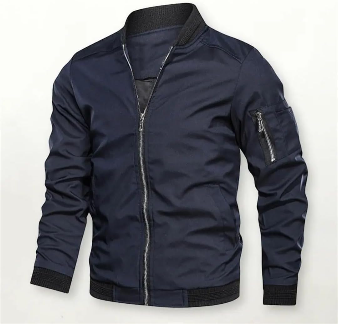 Jules | Elegante metallische Bomberjacke