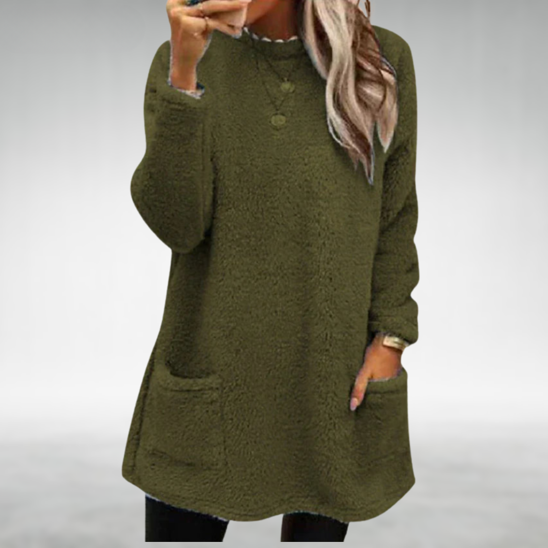 NORA - Fleece-Pullover mit Taschen