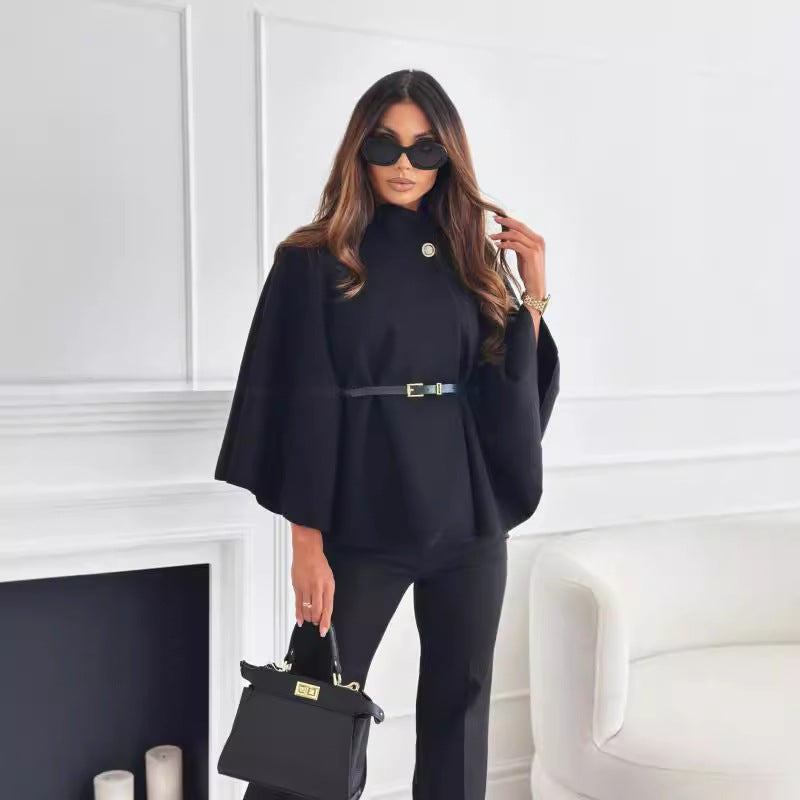 Sylvia | Schicke Schmetterlingsjacke mit Gürtel