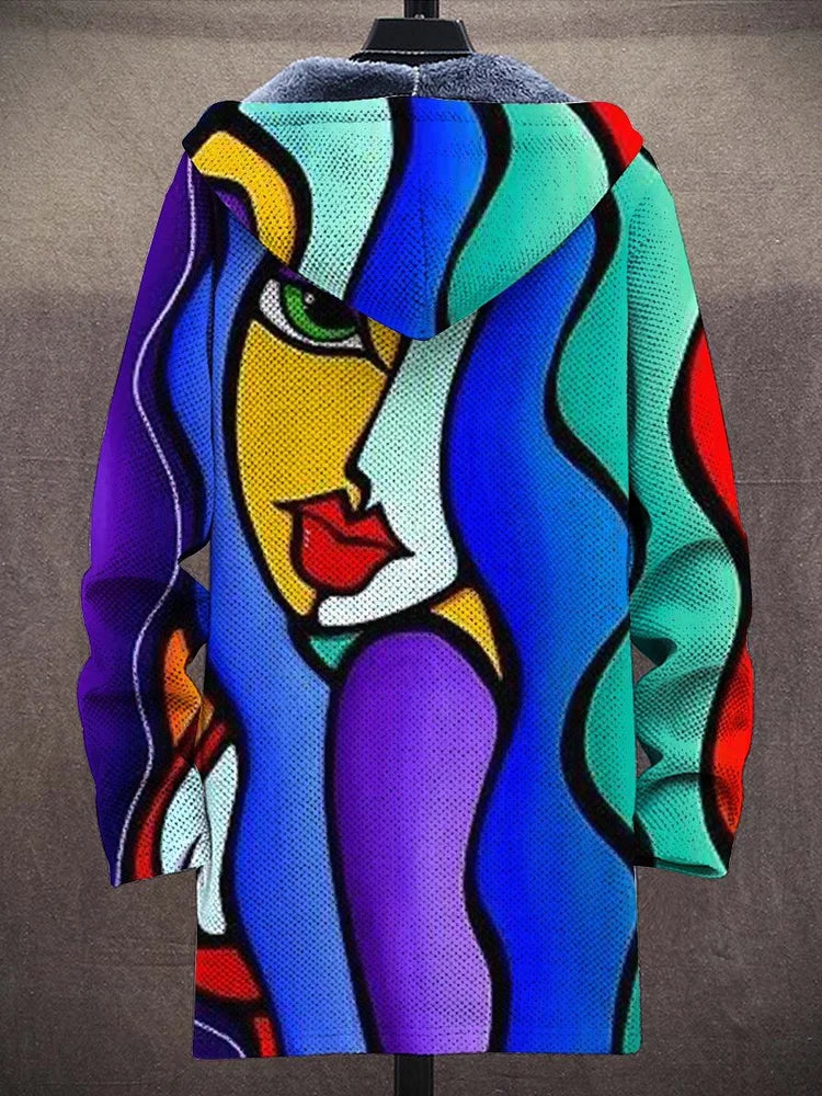 Allira™ | Luxuriöse kunstinspirierte Kapuzenjacke mit Reißverschluss
