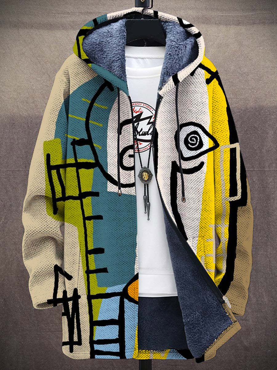 Bindi™ | Luxuriöse kunstinspirierte Kapuzenjacke mit Reißverschluss