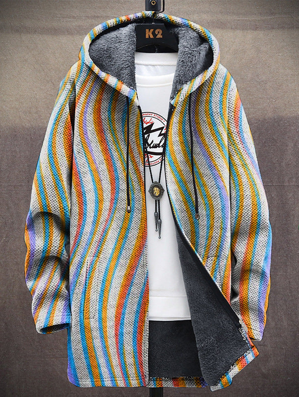 Chloe™ | Luxuriöse kunstinspirierte Kapuzenjacke mit Reißverschluss