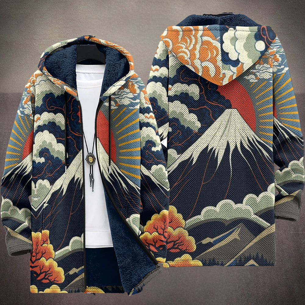 Kalina™ | Luxuriöse kunstinspirierte Kapuzenjacke mit Reißverschluss