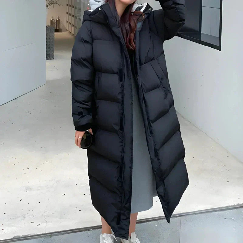 Akazie - Stilvolle und Winddichte Lange Jacke für Frauen