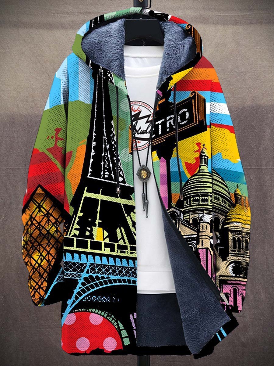 Marlee™ | Luxuriöse kunstinspirierte Kapuzenjacke mit Reißverschluss