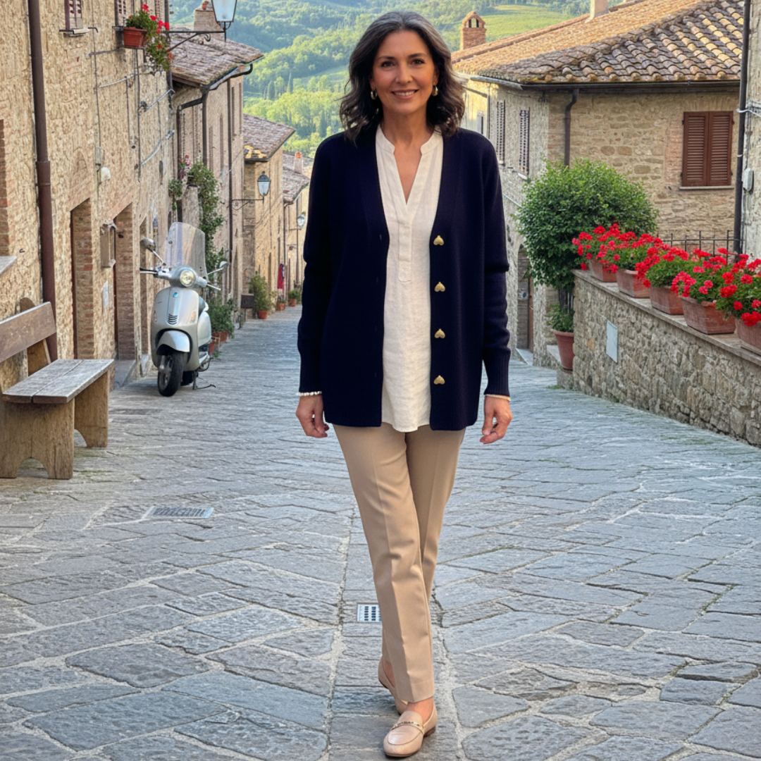 Lyddia | Cardigan mit Herzknöpfen