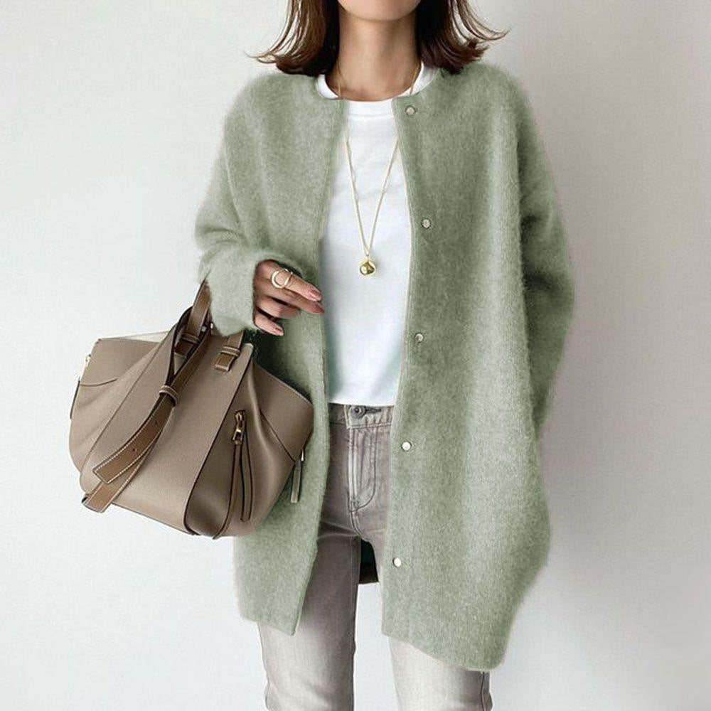 Cardigan aus luxuriösem Woll-Leinen Sofia Amoretti