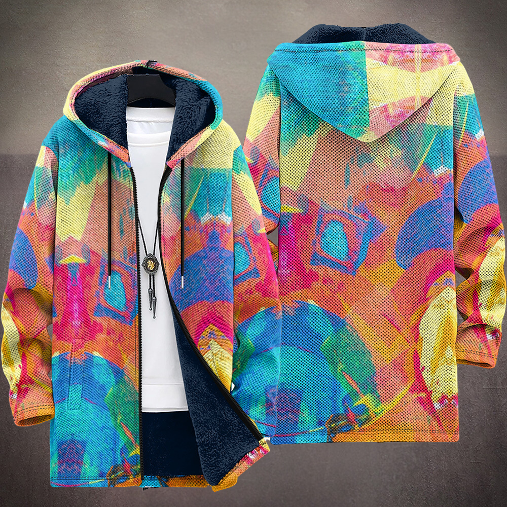 Tiarna™ | Luxuriöse kunstinspirierte Kapuzenjacke mit Reißverschluss