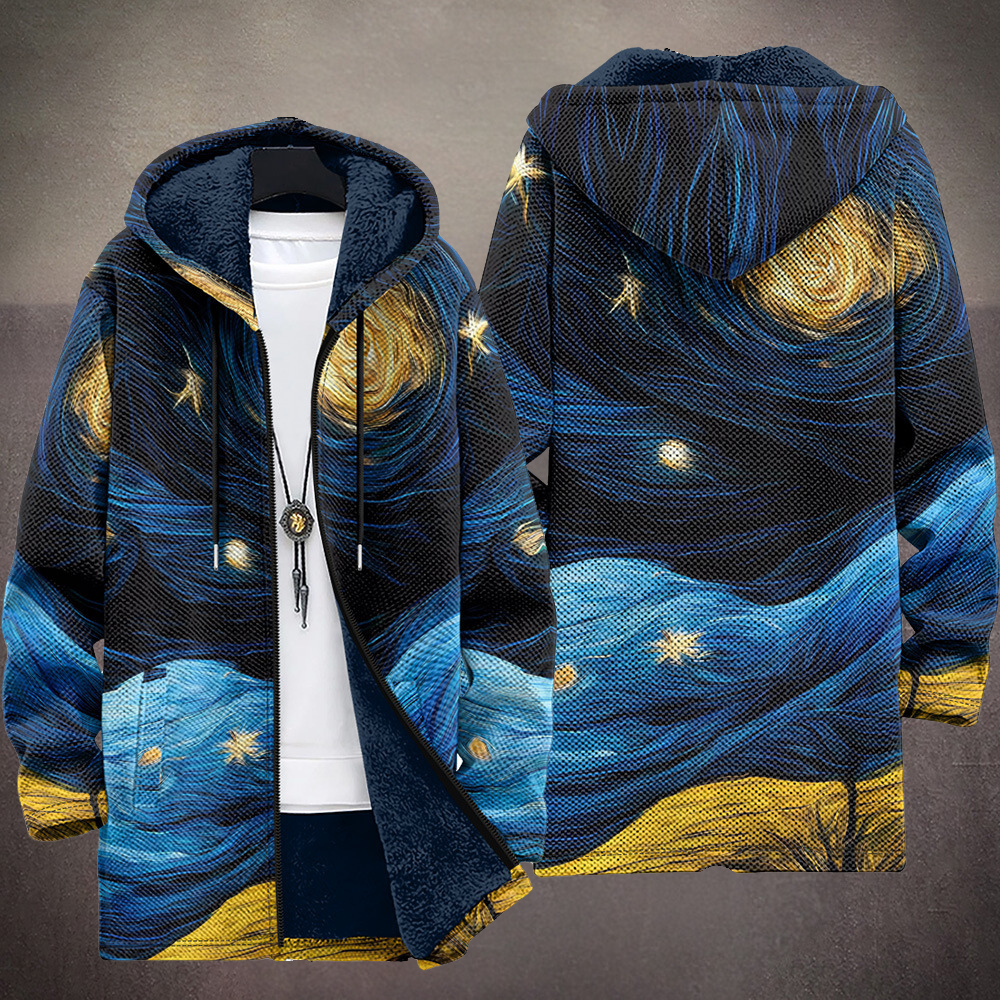 Waverley™ | Luxuriöse kunstinspirierte Kapuzenjacke mit Reißverschluss