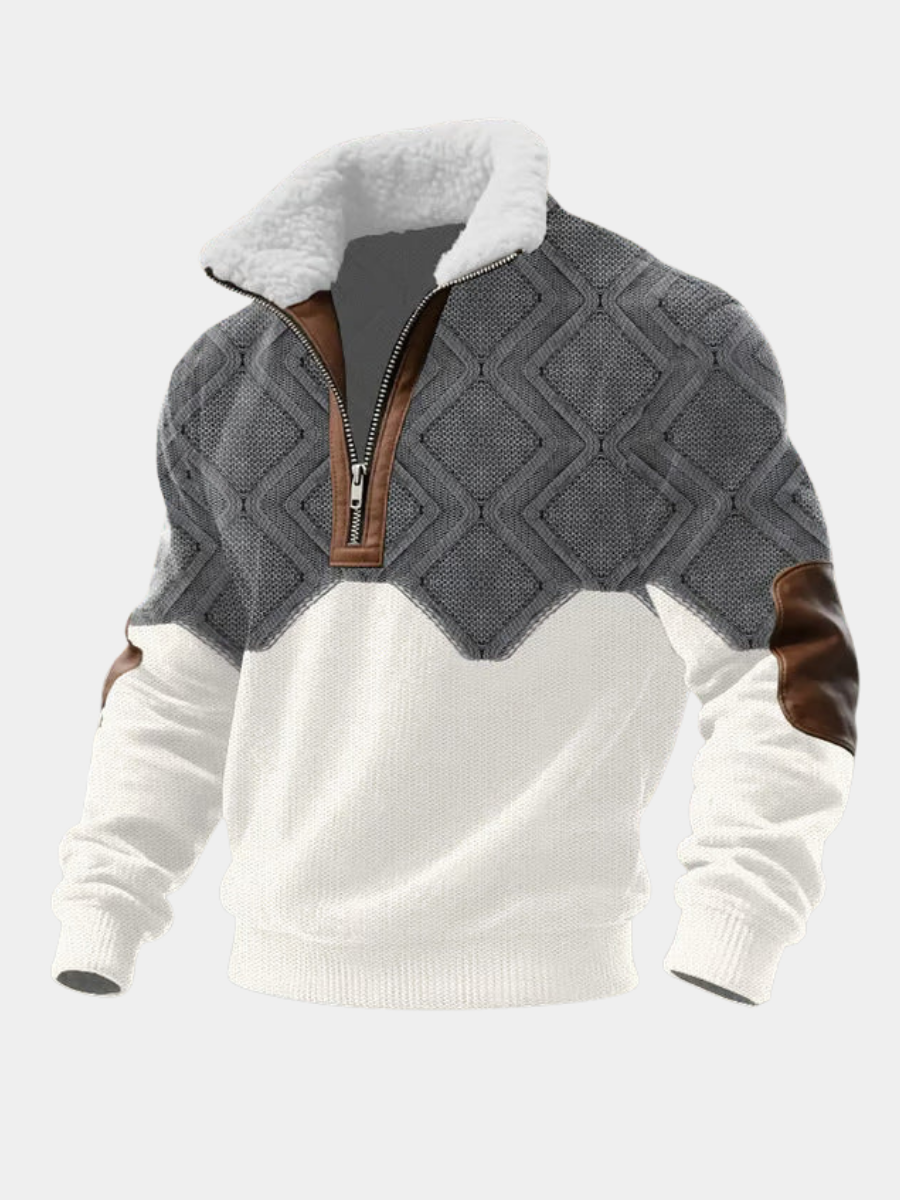SILVORO | HOCHHALS-PULLOVER AUS FLEECE