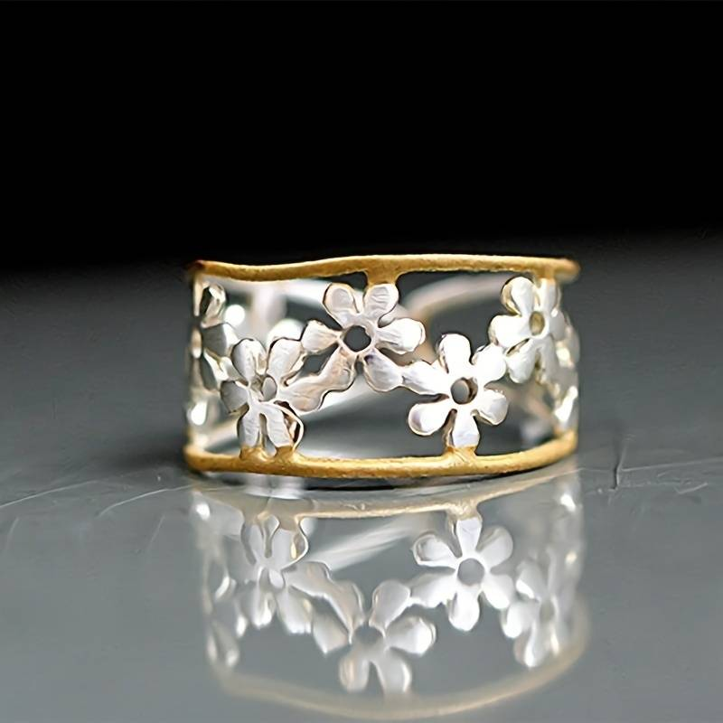 Unregelmäßiger Ring mit leerer Marguerite
