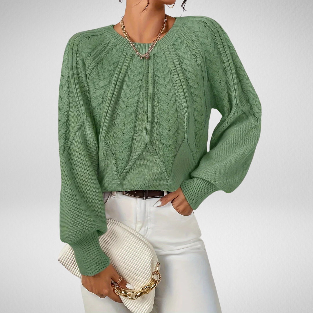 Rita | Elegante Strickware mit Geflechtmuster