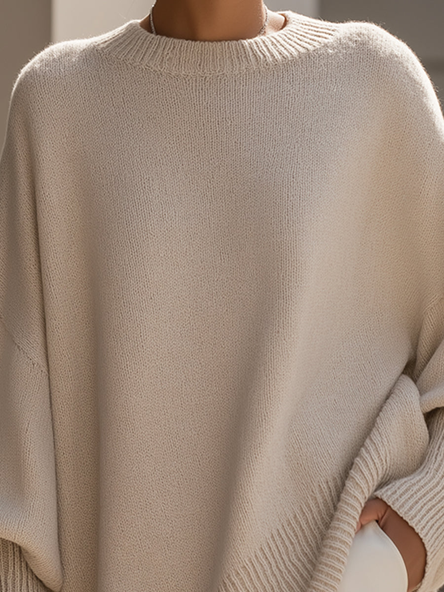 Ellen | Oversize Strick-Poncho-Pullover