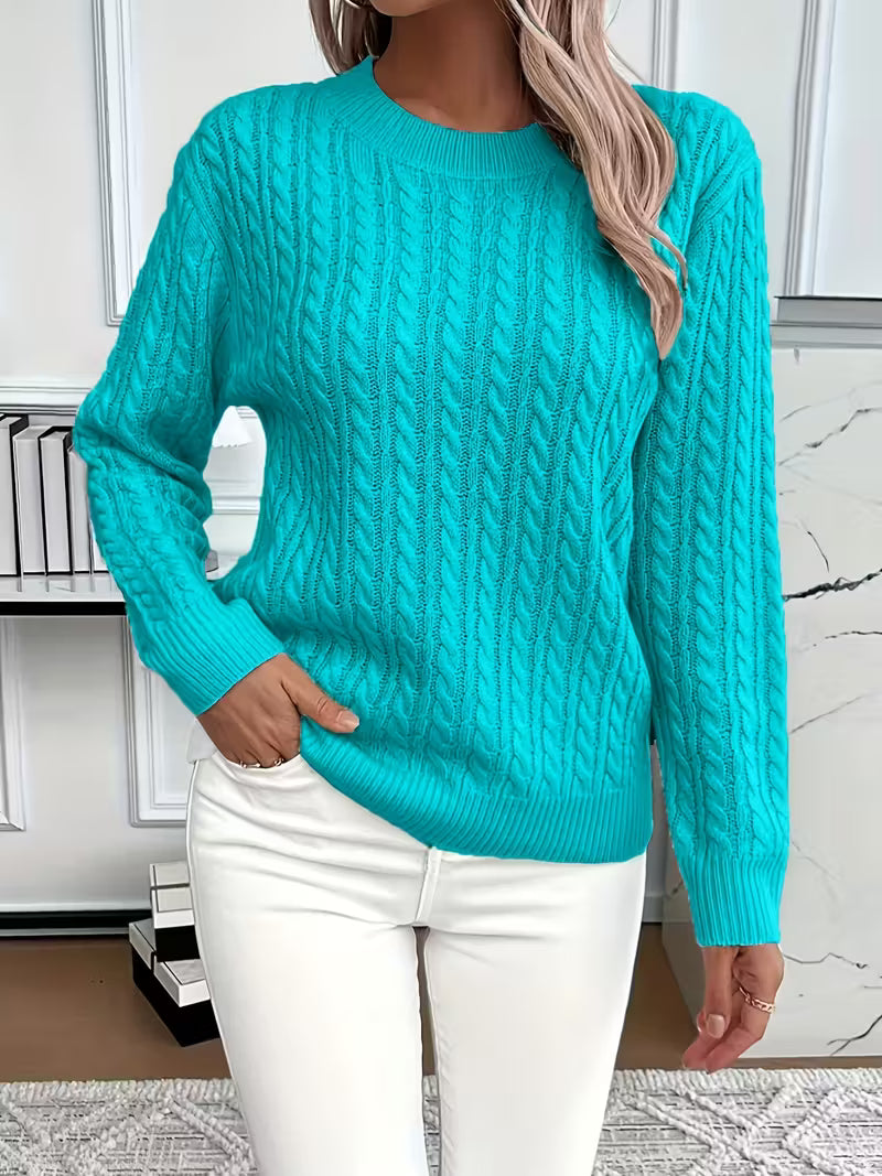 Alessia | Weicher Zopfpullover