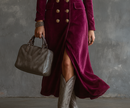 Victoria | Samt Blazer Kleid