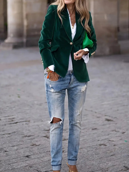JULISSA | ELEGANTER VELVET BLAZER
