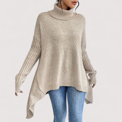Patricia – Eleganter, langer Rollkragenpullover