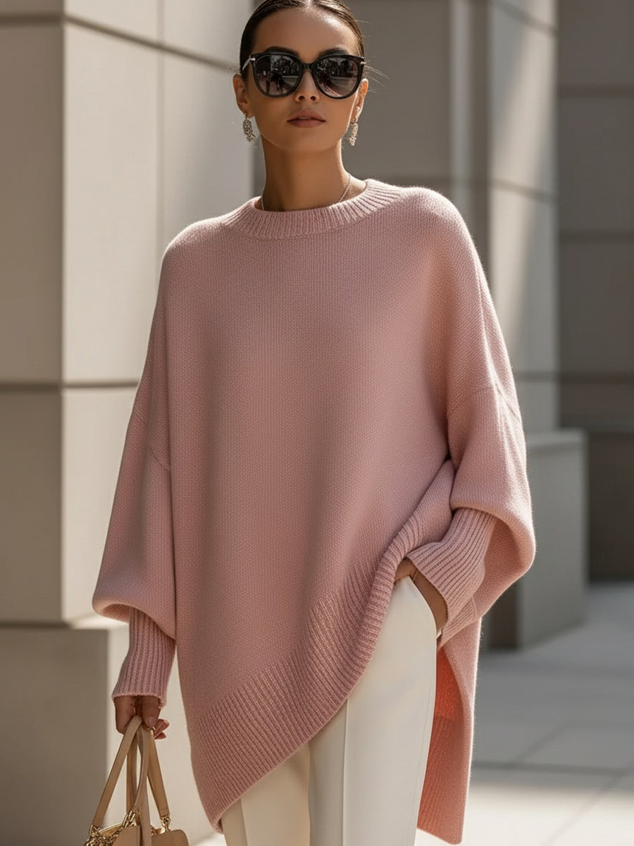 Ellen | Oversize Strick-Poncho-Pullover