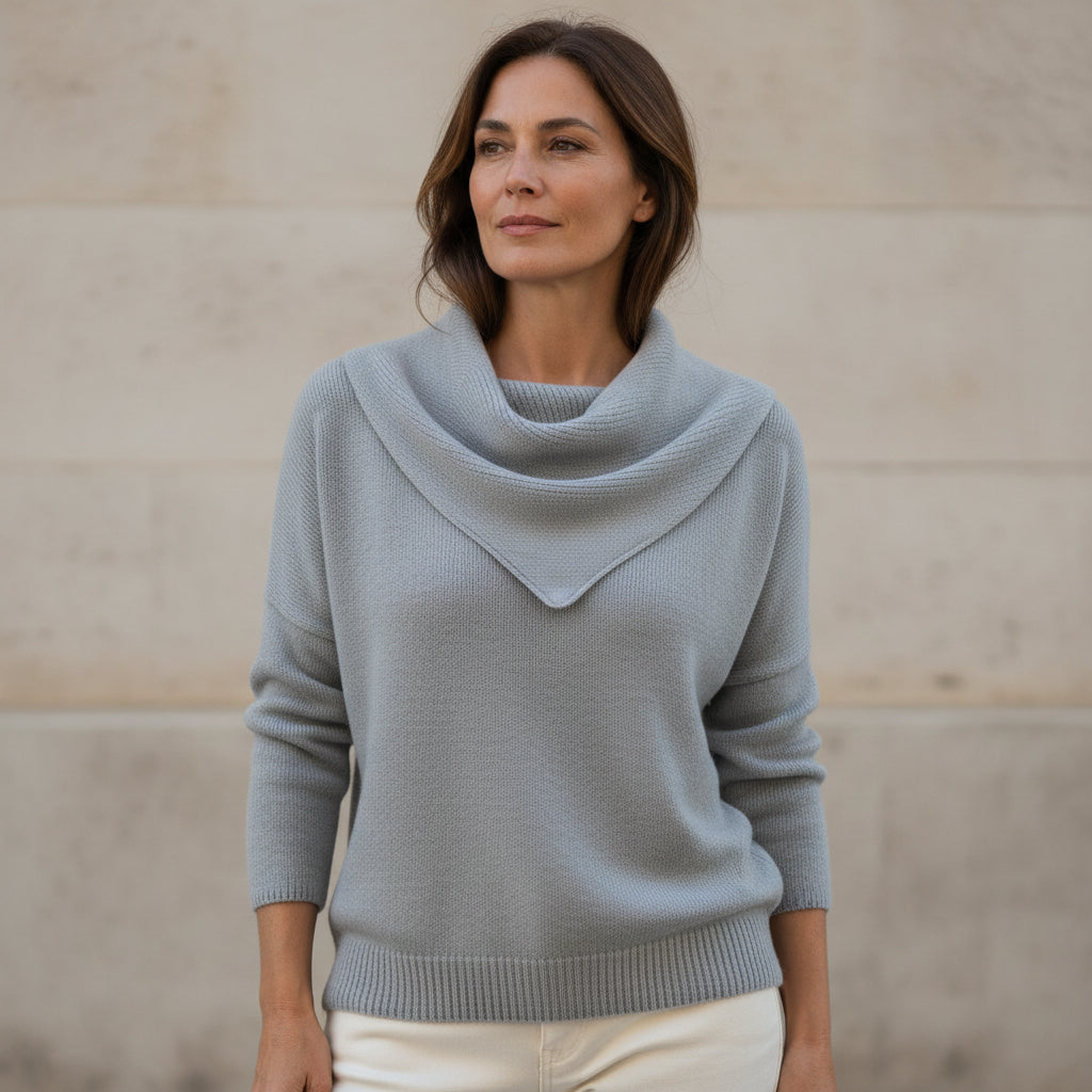Liora | Warmer Pullover mit weichem Kragen