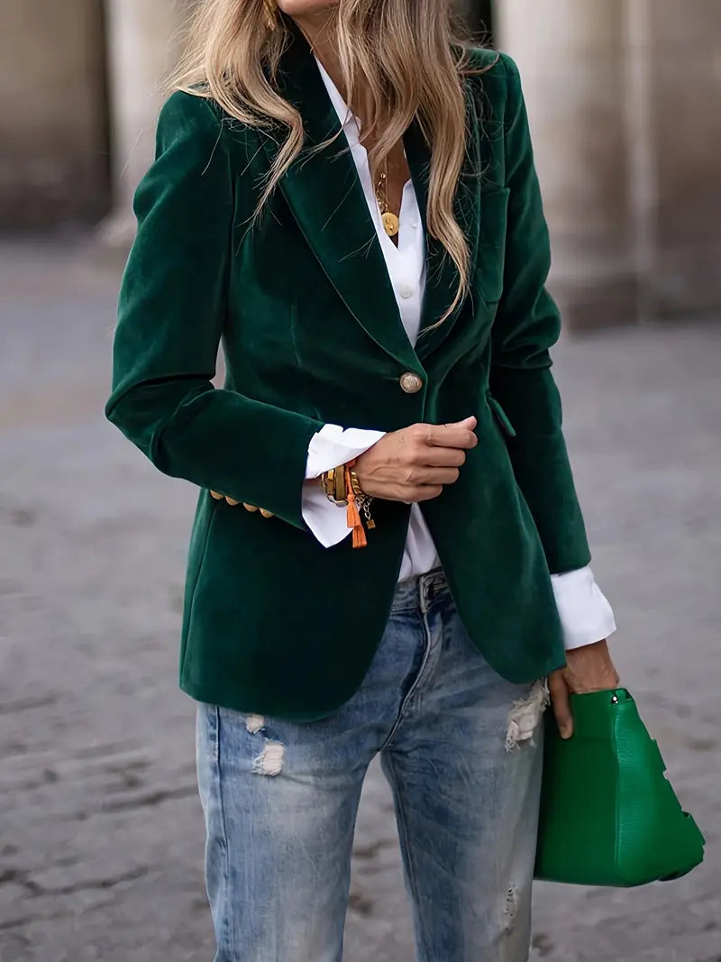 JULISSA | ELEGANTER VELVET BLAZER