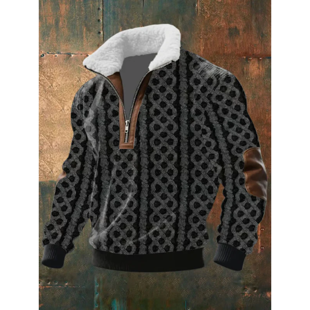 SILVORO | HOCHHALS-PULLOVER AUS FLEECE