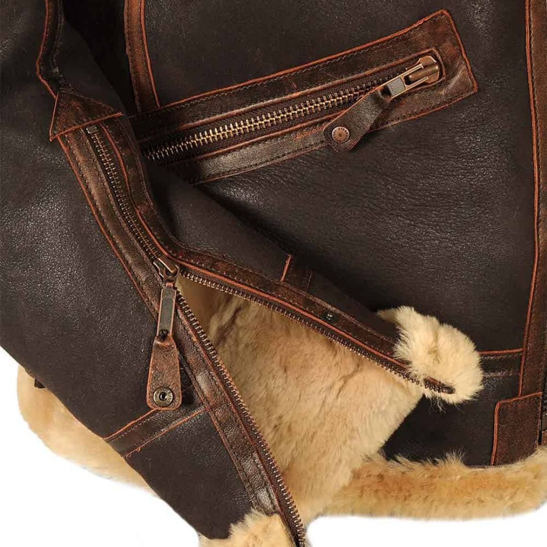 Maverick | Eleganter Leder-Mantel