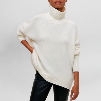 STEFANIE - Strickpullover mit Rollkragen