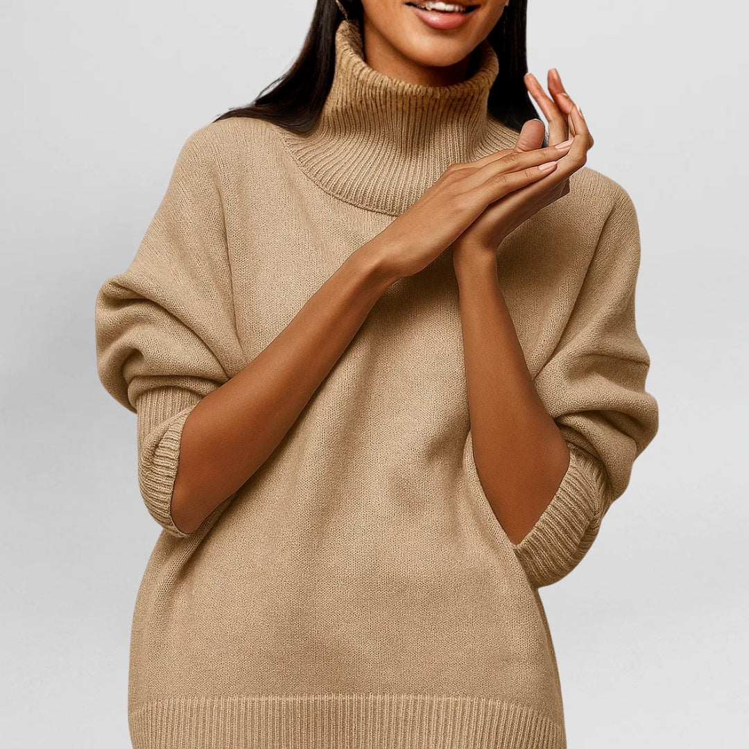 Stefanie | Warmer und Raffinierter Pullover mit Hohem Kragen