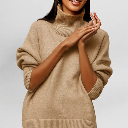 Stefanie | Warmer und Raffinierter Pullover mit Hohem Kragen