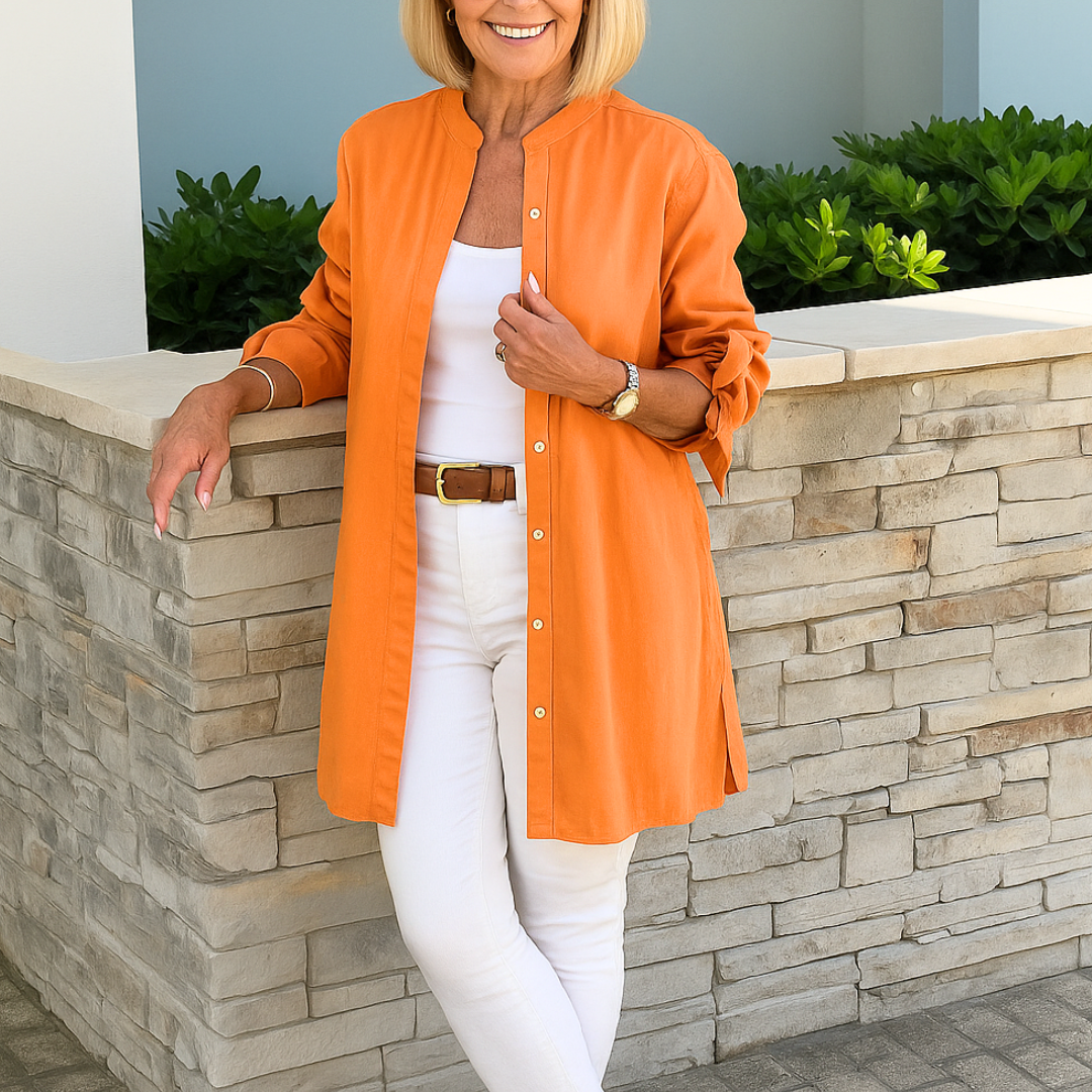 LOUISE - Elegante Bluse mit Schleifenärmeln