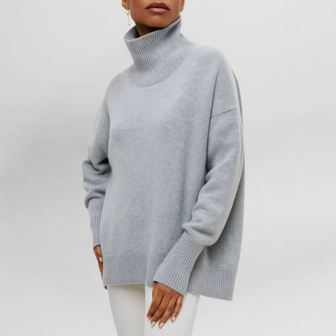 STEFANIE - Strickpullover mit Rollkragen