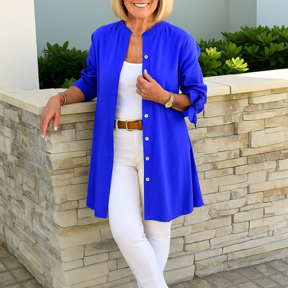 LOUISE - Elegante Bluse mit Schleifenärmeln