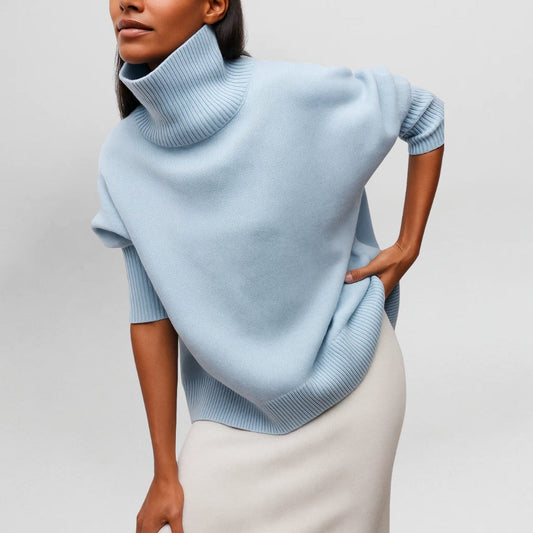 Stefanie | Warmer und Raffinierter Pullover mit Hohem Kragen