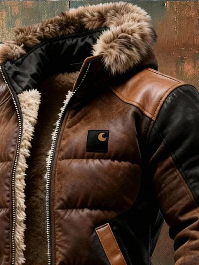 Vanhouten™ | Retro gequiltete doppellagige warme Outdoor-Jacke für Herren