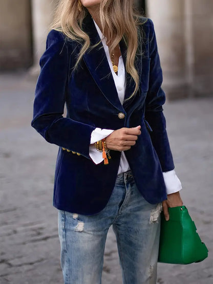 JULISSA | ELEGANTER VELVET BLAZER