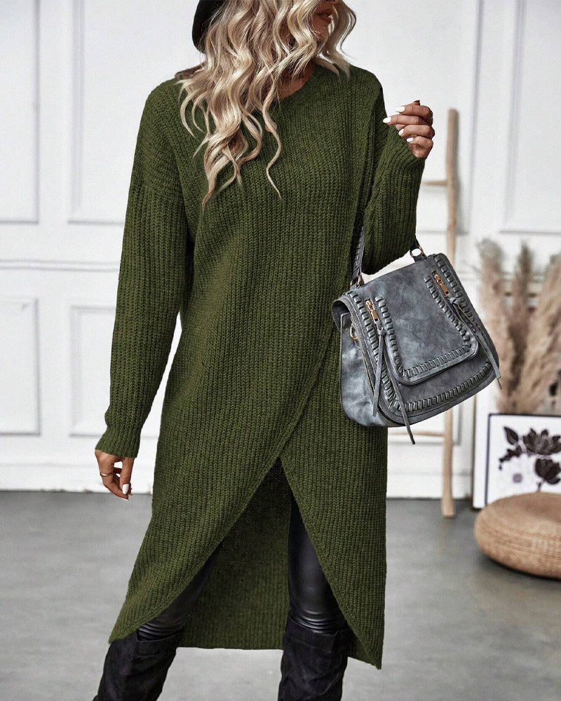 Brigit | Eleganter langer Pullover
