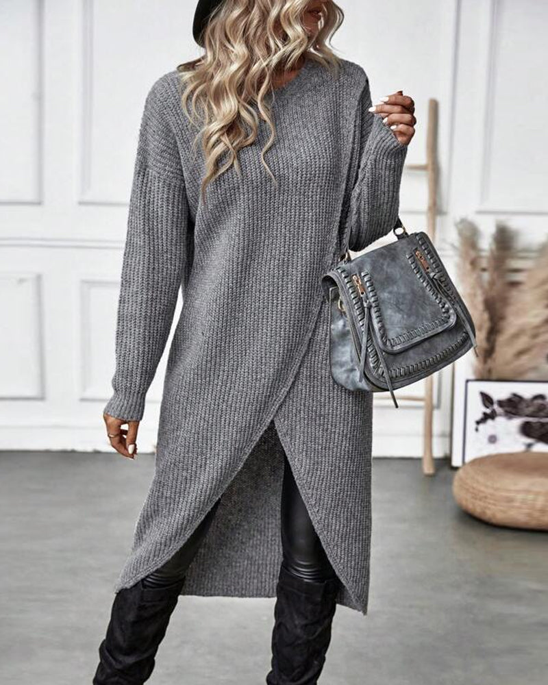 Brigit | Eleganter langer Pullover
