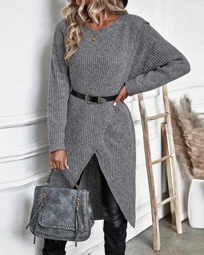 Brigit | Eleganter langer Pullover