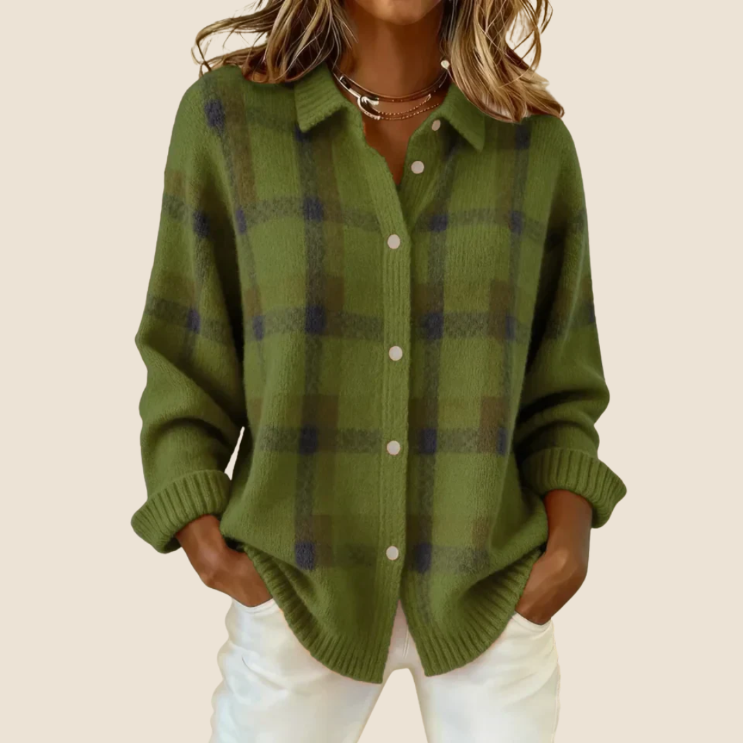 Valeria | Weicher Karo-Pullover