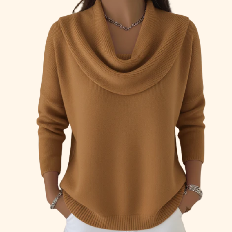 Roslyn | Eleganter Pullover mit weichem Kragen