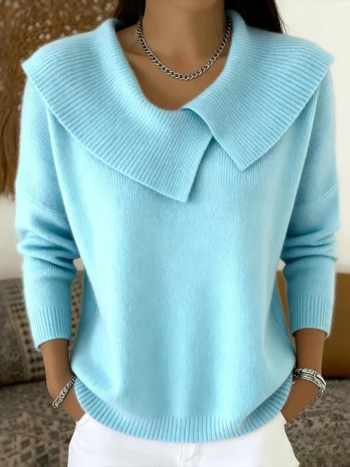 Lucy | Warmer Pullover mit weichem Kragen