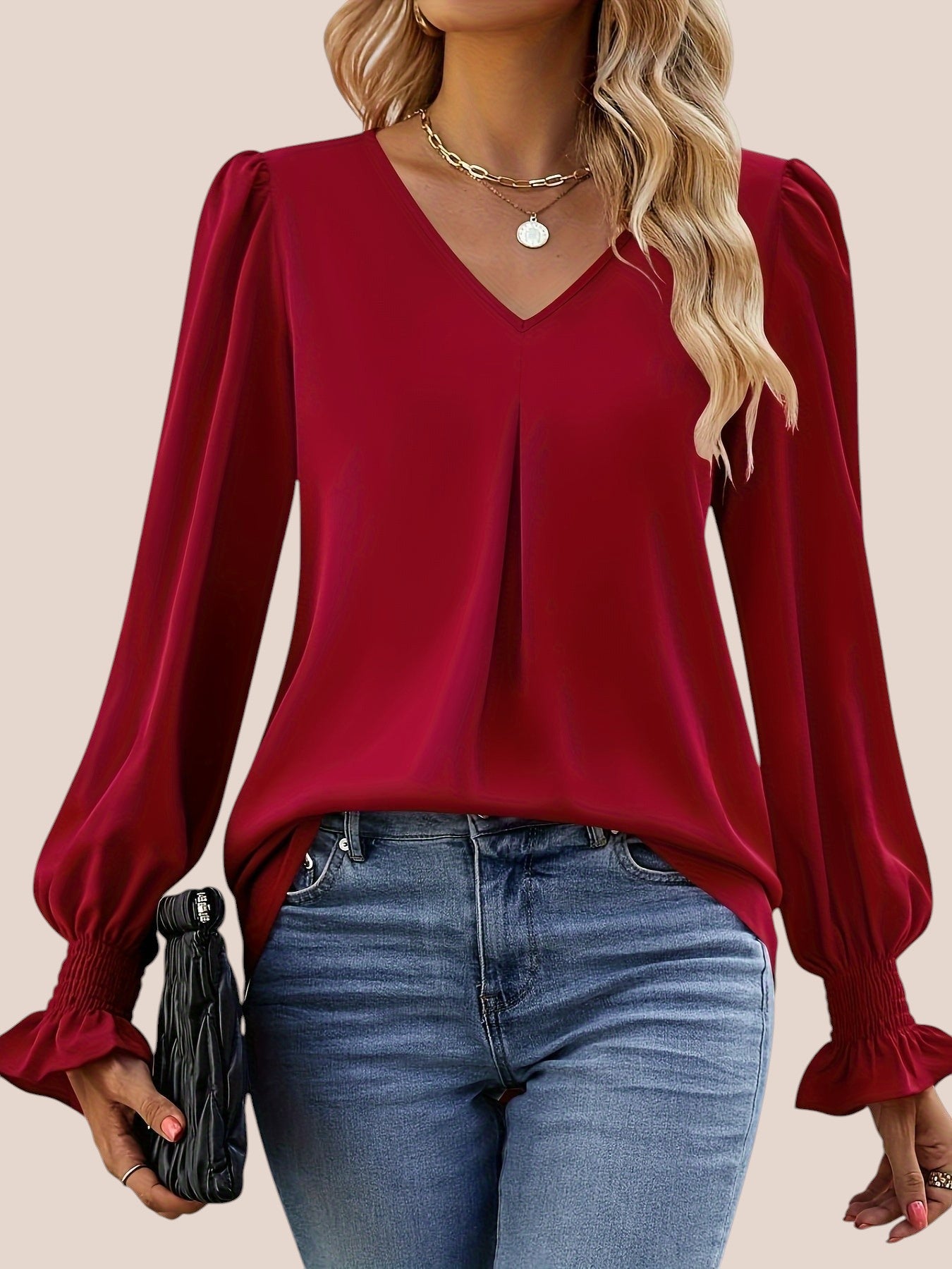 Mira | Elegante Bluse mit V-Ausschnitt