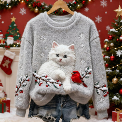 Winterzauber Katzenpullover