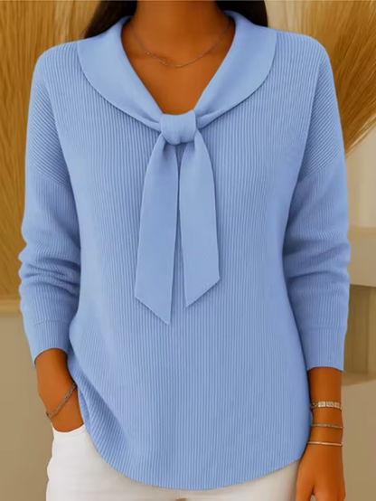 Bianca | Weiche Strickjacke mit Elegantem Schleifen