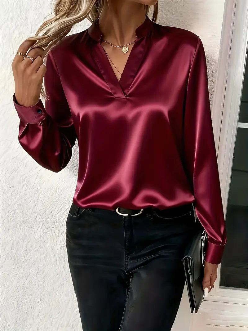 Elegante Bluse aus Satin