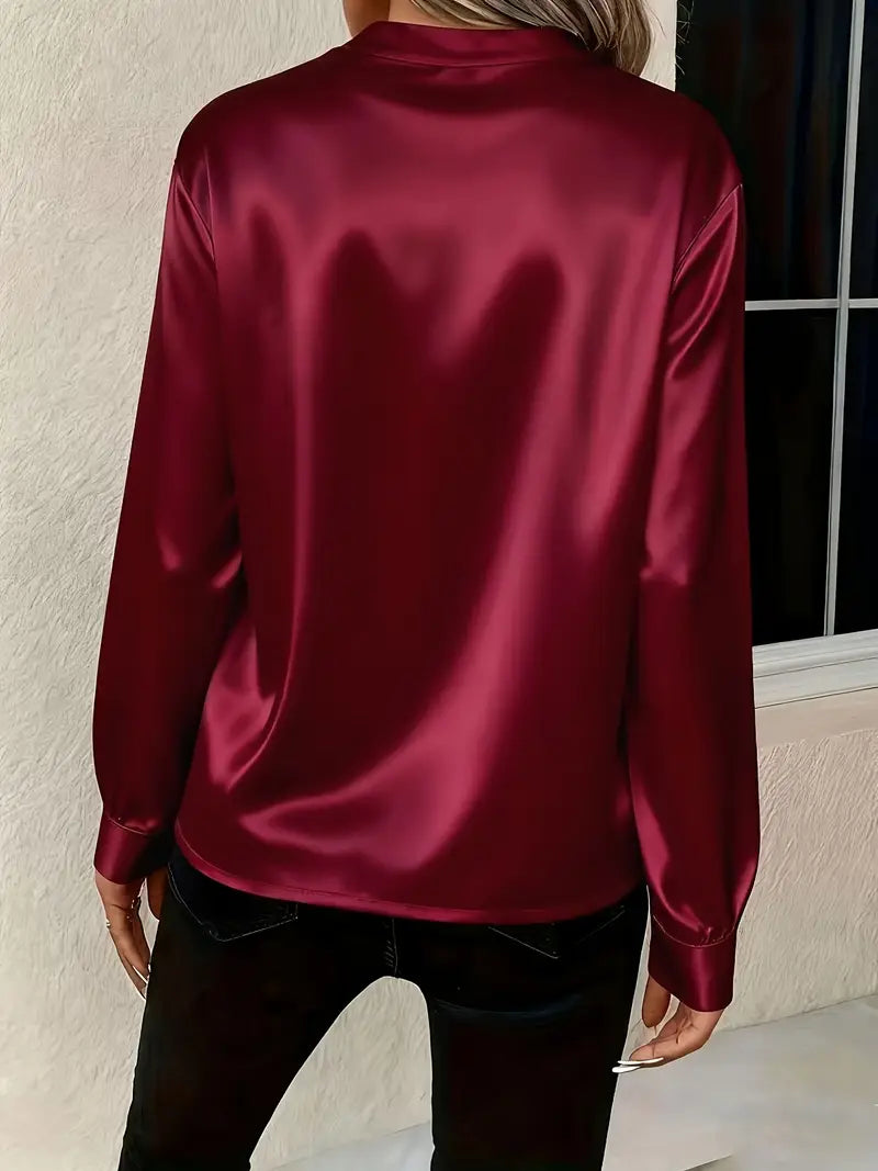 Elegante Bluse aus Satin