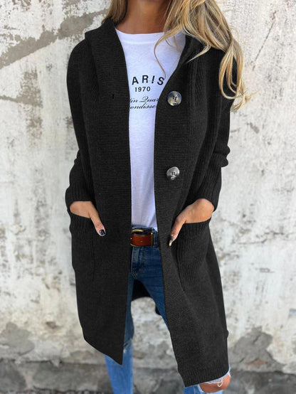 Marjorie – Eleganter langer Cardigan aus weichem Strick