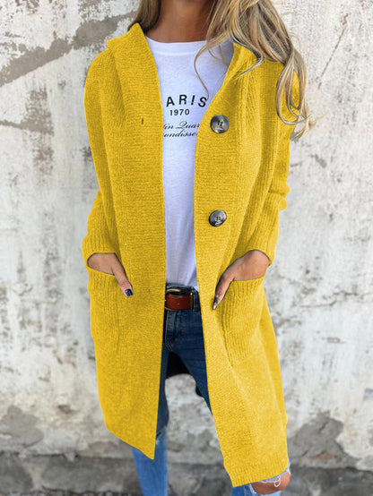 Marjorie – Eleganter langer Cardigan aus weichem Strick