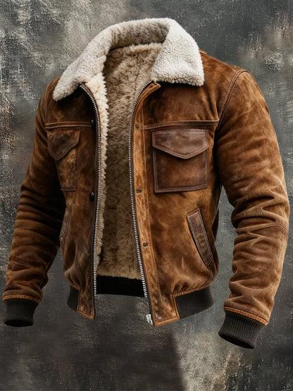 GIANNI™ | LEDERJACKE SHERPA