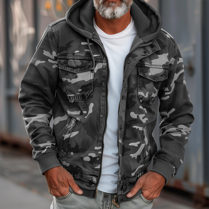 Fabian | elegante Camouflage Cargo-Jacke